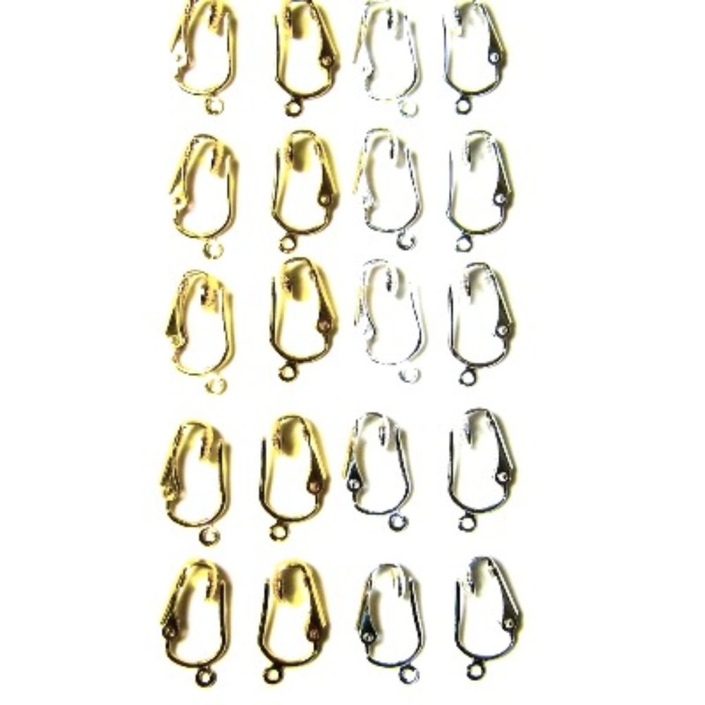 Gold Silver Earring Converters DIY Change Pierced Earrings Comfortable Clip on